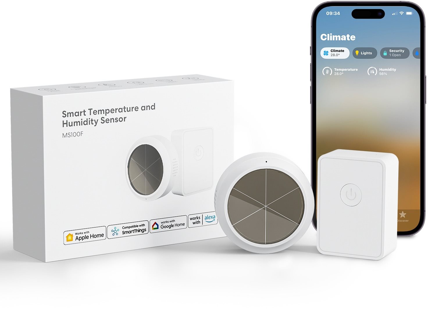 Meross Smartes Temperatur- und Luftfeuchtigkeitssensor-Kit Sensor