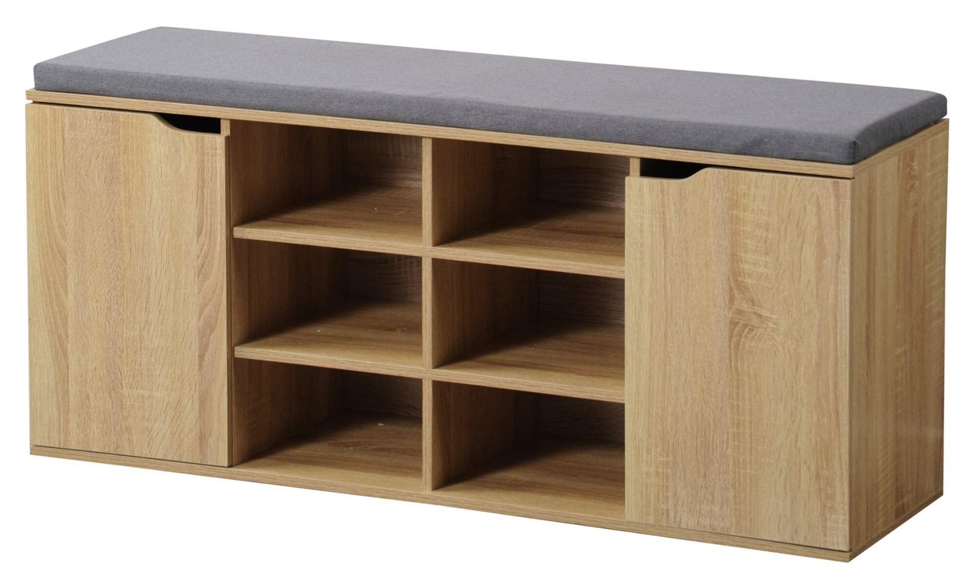 Kesper Botník s podsedákom dub Sonoma 103 × 48 × 30,5 cm Botník