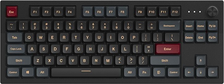 Montech Mkey TKL Darkness Yellow Gamer billentyűzet