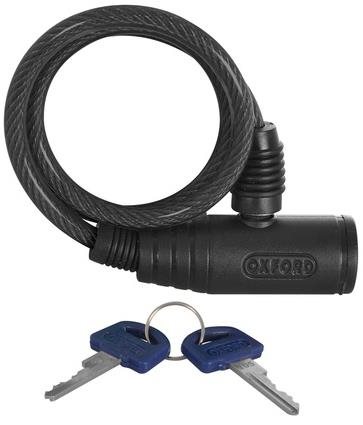 OXFORD zámek Bumper Cable Lock, kouřový 60cm Zámok na motorku