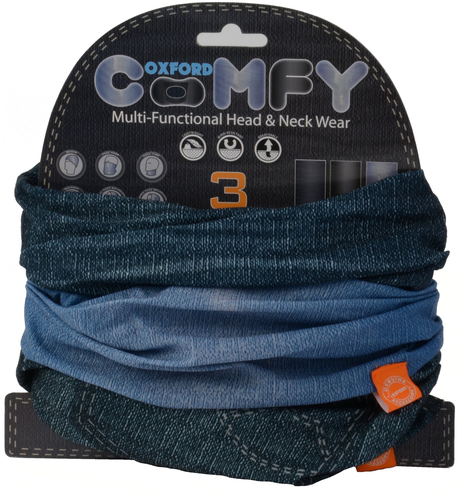 OXFORD nákrčníky Comfy Jeans, (sada 3 ks) Nákrčník