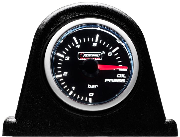 PROSPORT Smoke Lens prídavný ukazovateľ tlaku oleja 0 – 7 bar s...