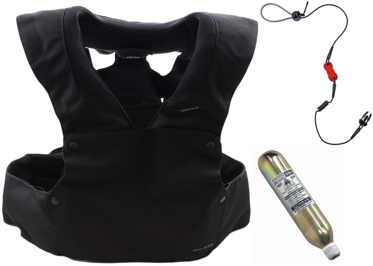 Hit-Air RS-1 Airbag Vesta Čierna (S – M) Airbagová vesta