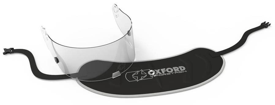 OXFORD Vak na plexi VisorStash XL Deluxe vystlaný (čierny/sivý) Taška