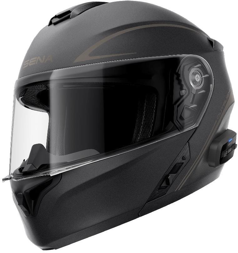 SENA sisak Outrush headsettel, (matt fekete, 2XL méret) Motoros sisak