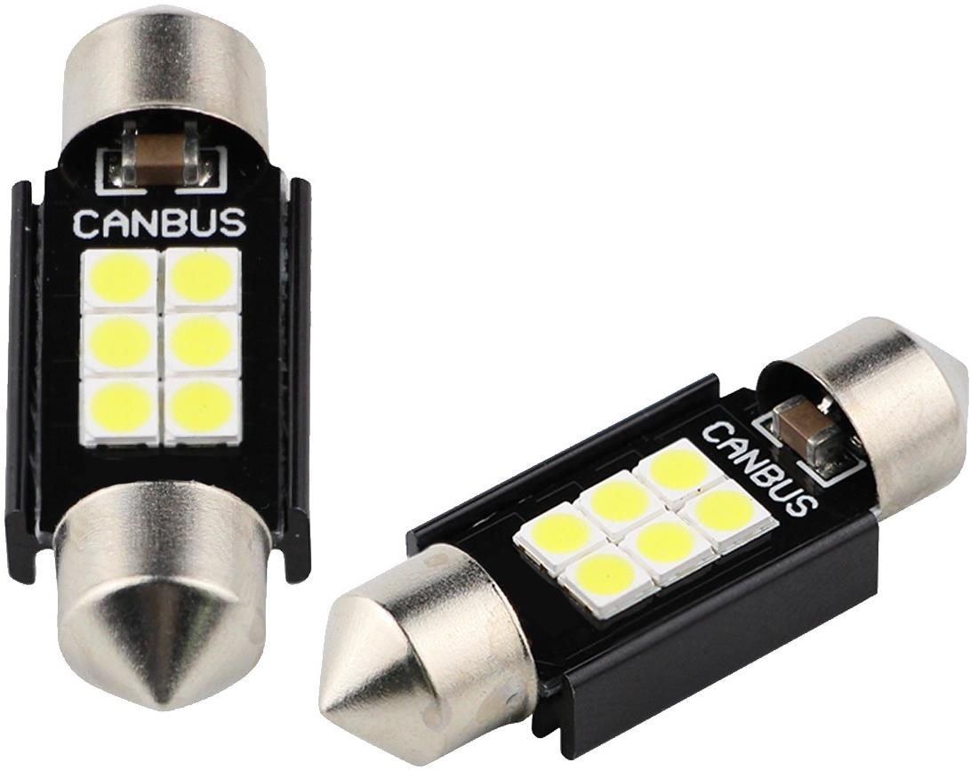 SEFIS LED žiarovka sufit 39 mm 12 V 6SMD CANBUS LED autožiarovka