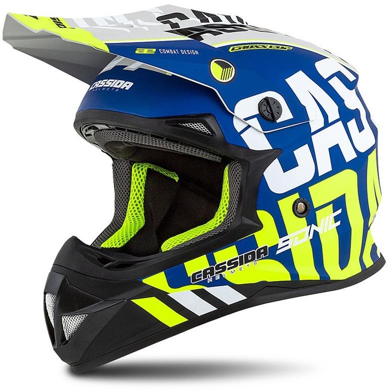 CASSIDA CROSS CUP (modrá matná/biela/žltá fluo/čierna/sivá, veľ....