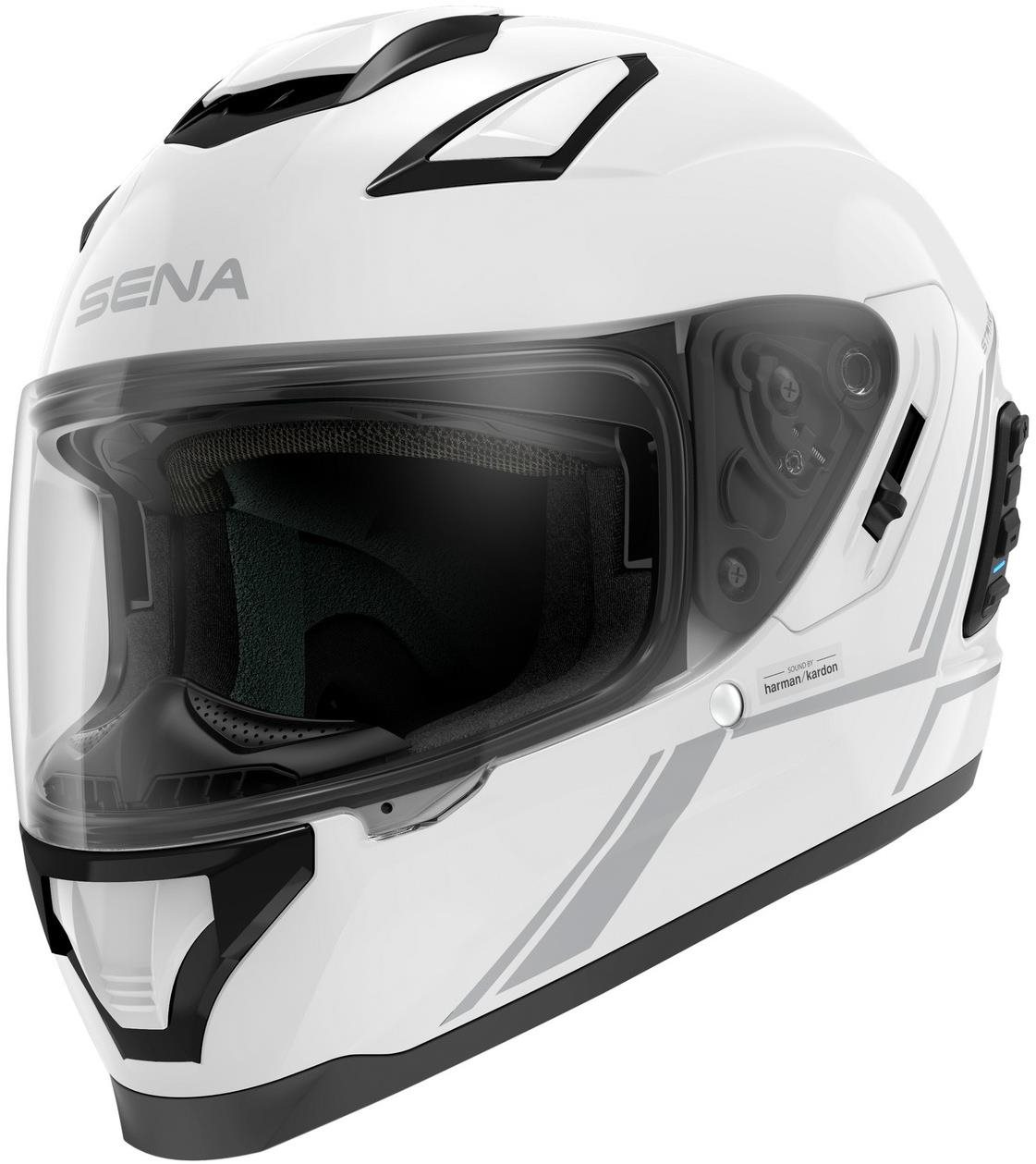 SENA prilba s Mesh headsetom Stryker, (lesklá biela veľkosť L)...