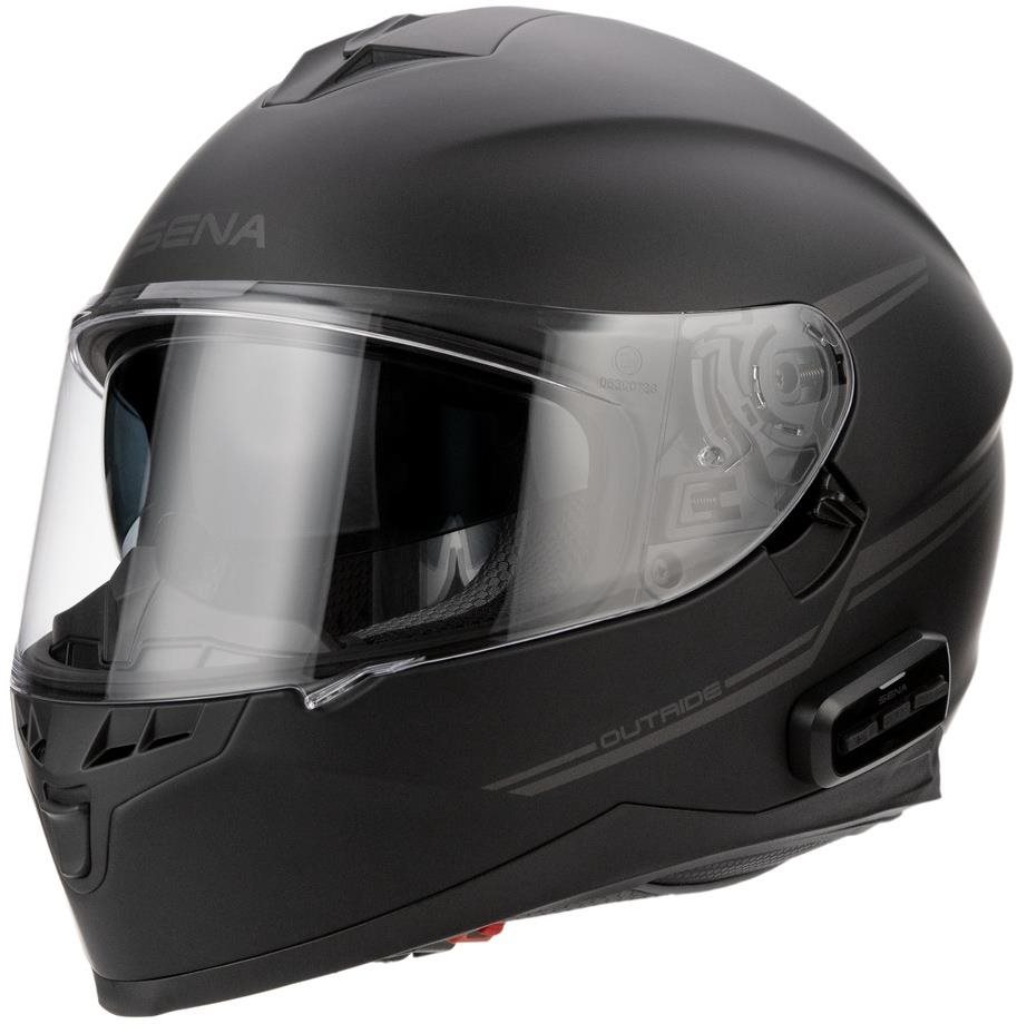 SENA přilba s headsetem Outride, (matná černá vel. XL) Motoros sisak