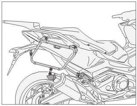 KAPPA KLX1186 nosič bočných kufrov HONDA  FORZA 750 (21 – 22)...