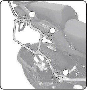 KAPPA KL8712 nosič bočných kufrov BENELLI TRK 502 (17 – 21) Držiaky...