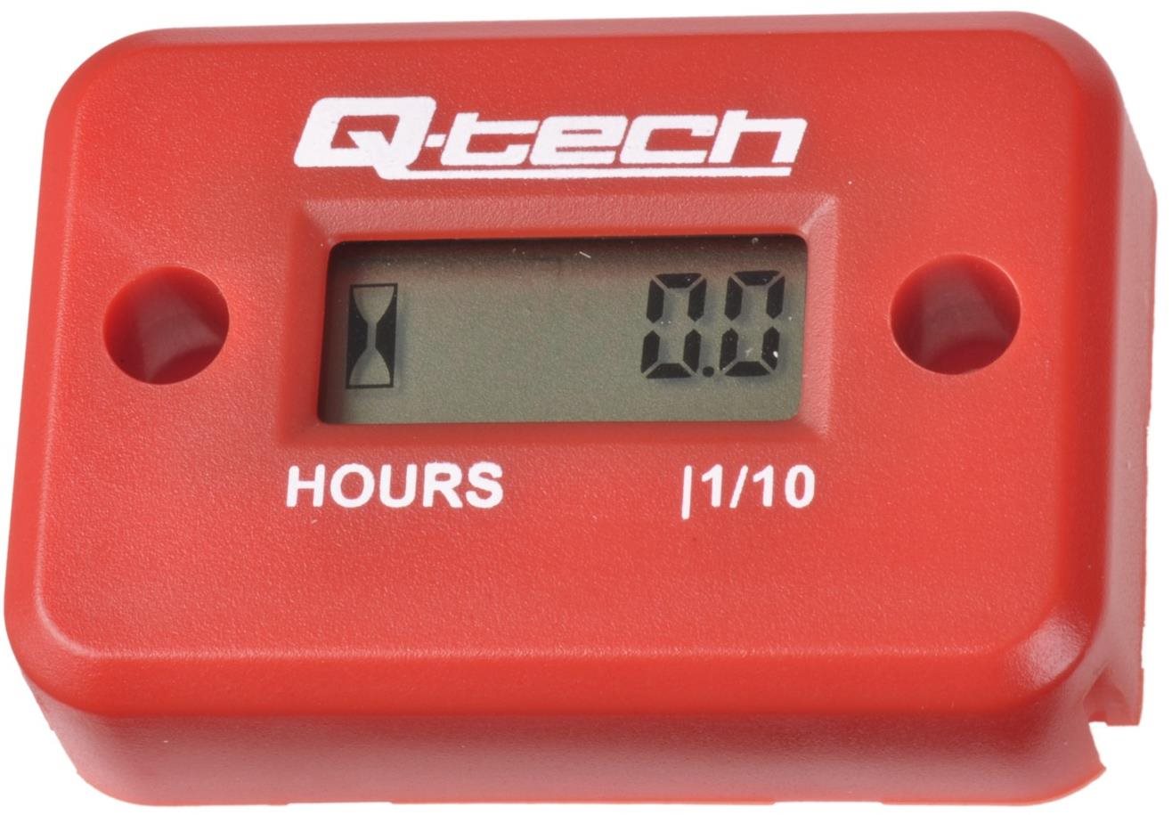 Q-TECH merač motohodín, (červený) Merač