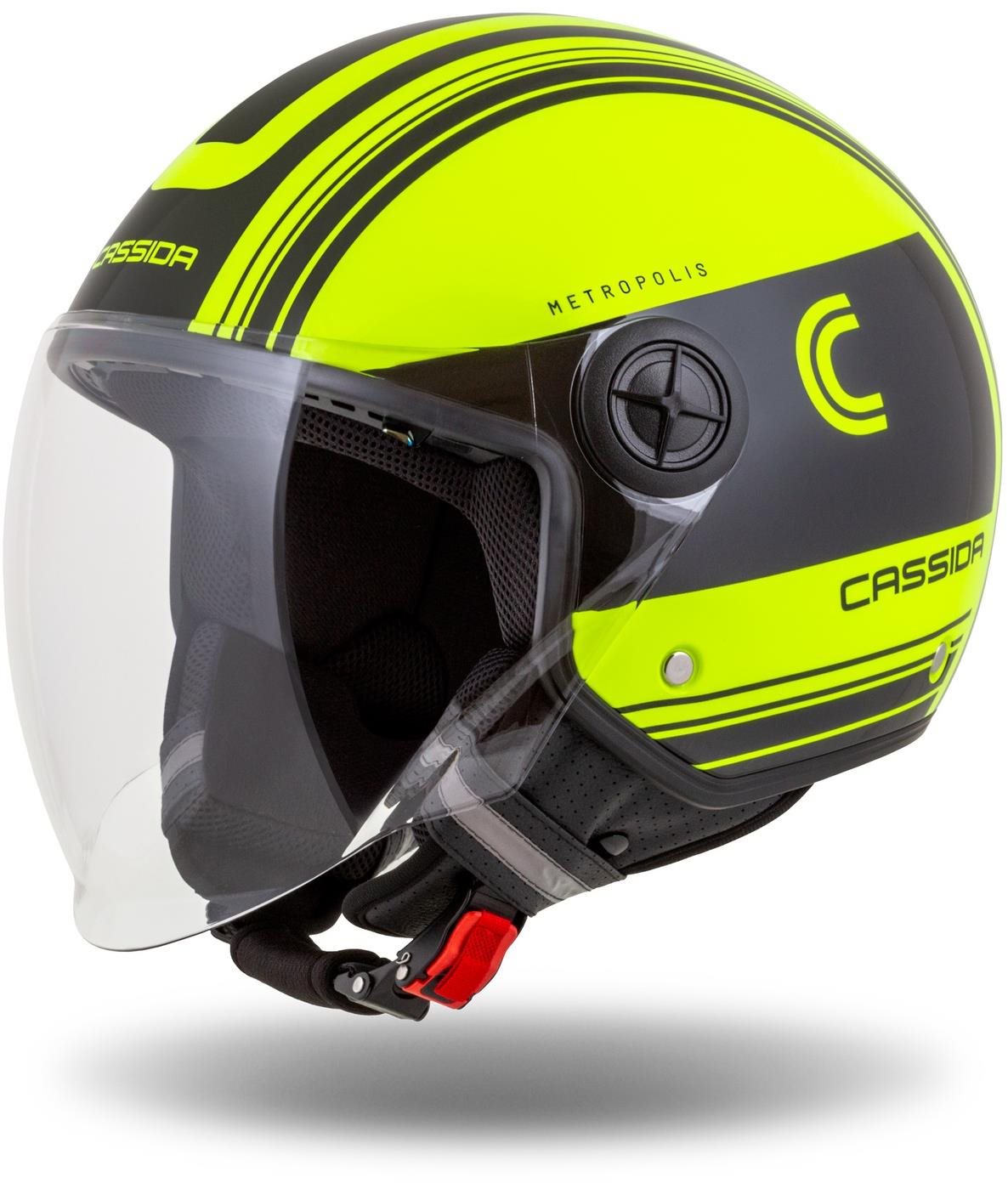 CASSIDA prilba Handy Metropolis Safety (žltá fluo/čierna/reflexná...