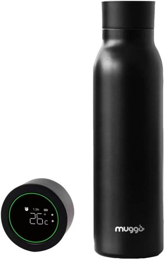 Muggo inteligentná termoska – čierna Termoska