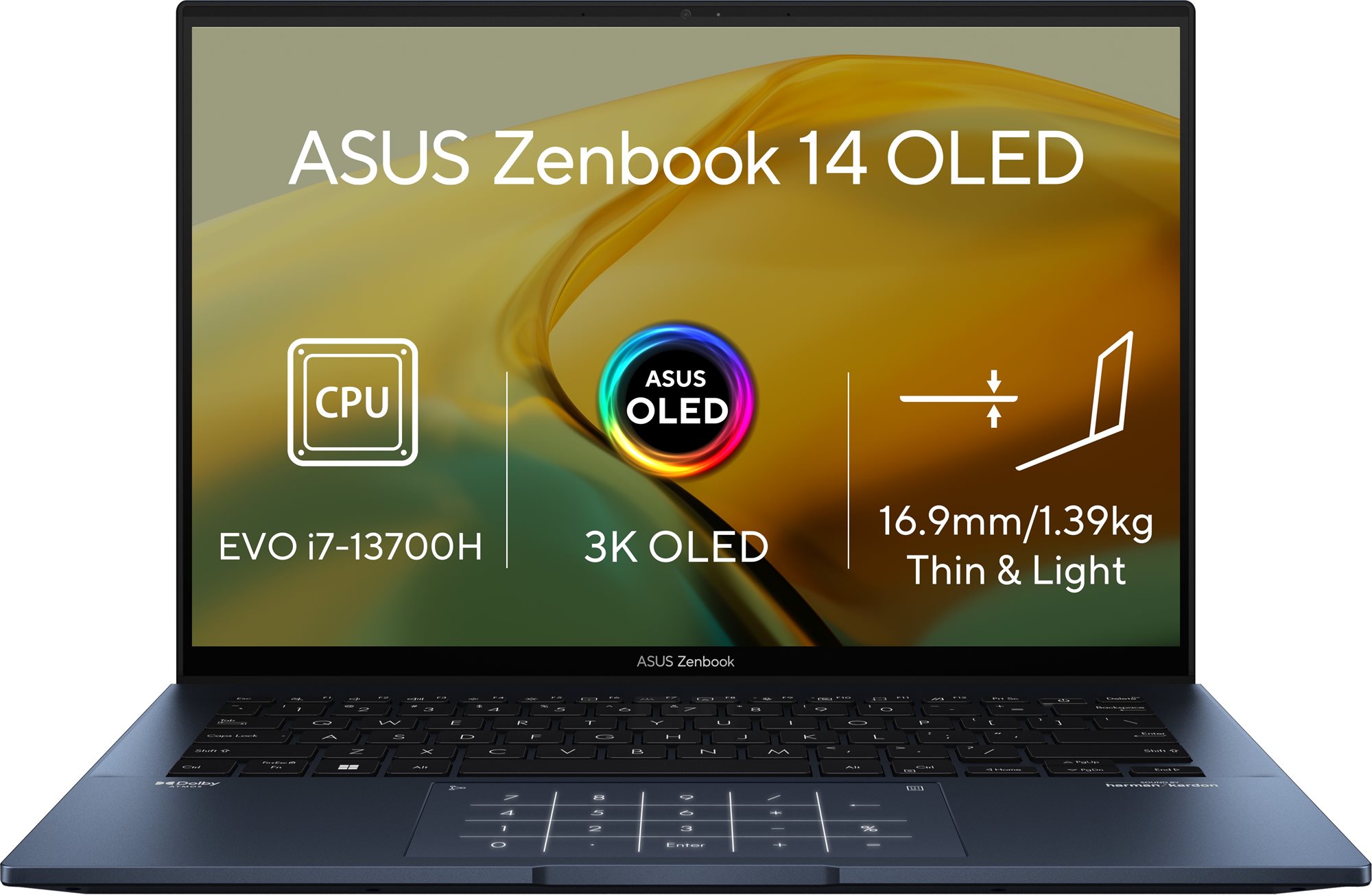 ASUS Zenbook 14 OLED UX3402VA-OLED465W Ponder Blue celokovový...