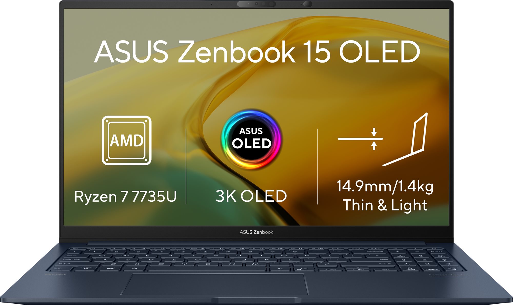 ASUS Zenbook 15 OLED UM3504DA-OLED278W Ponder Blue celokovový...