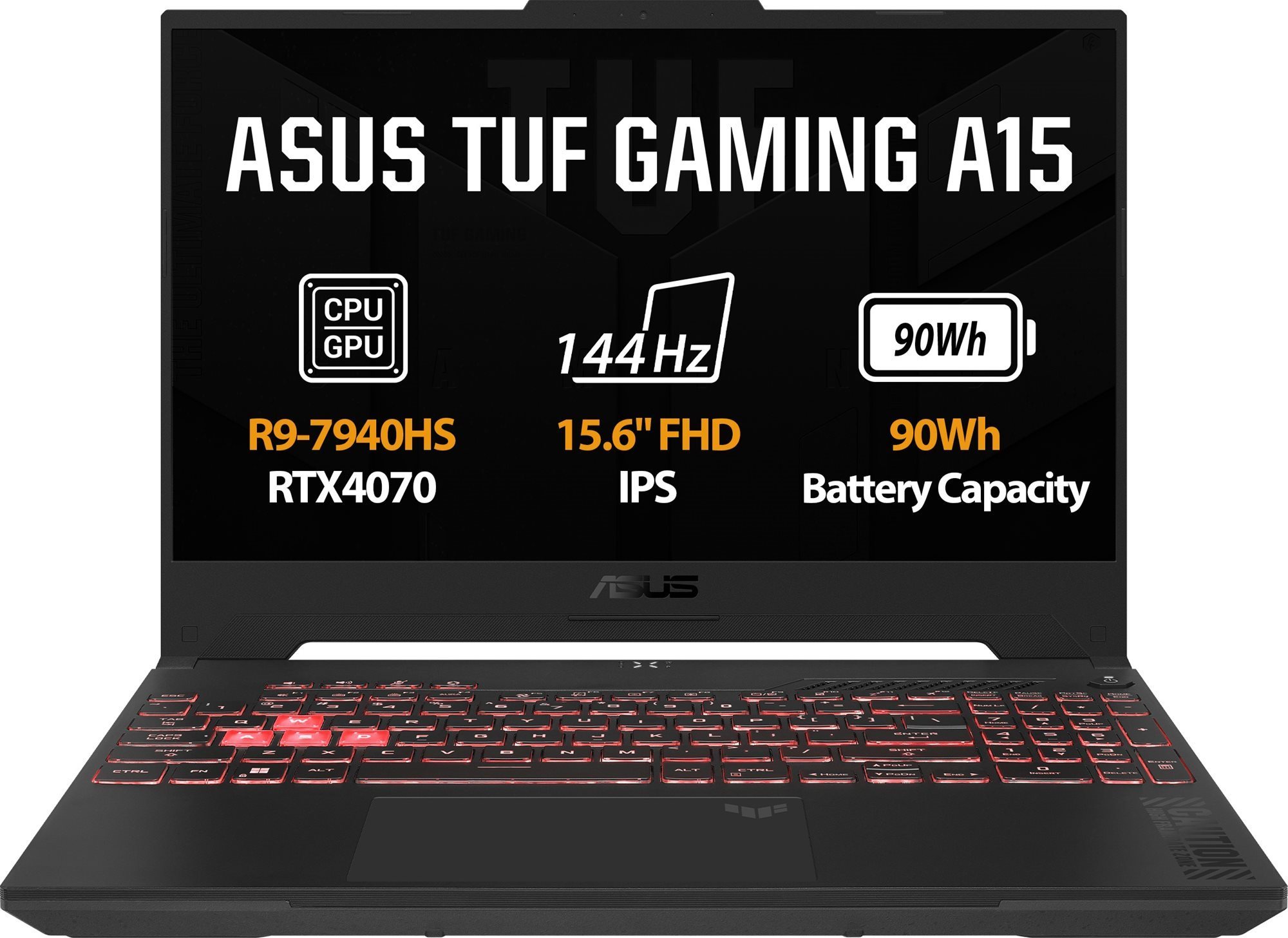 ASUS TUF Gaming A15 FA507XI-HQ023 Jaeger Gray Gamer laptop