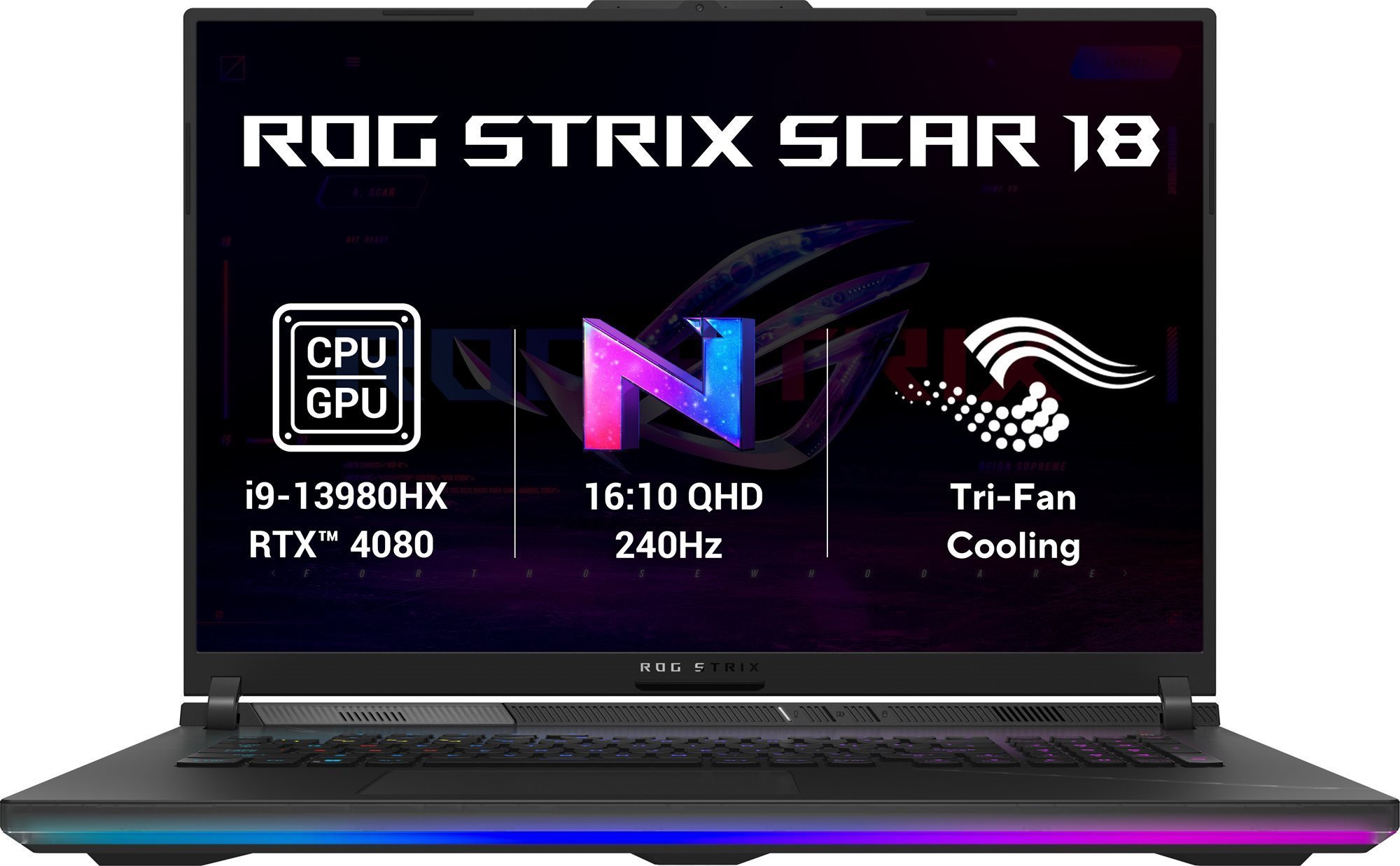 ASUS ROG Strix Scar 18 G834JZ-NEBULA020W Black Herný notebook