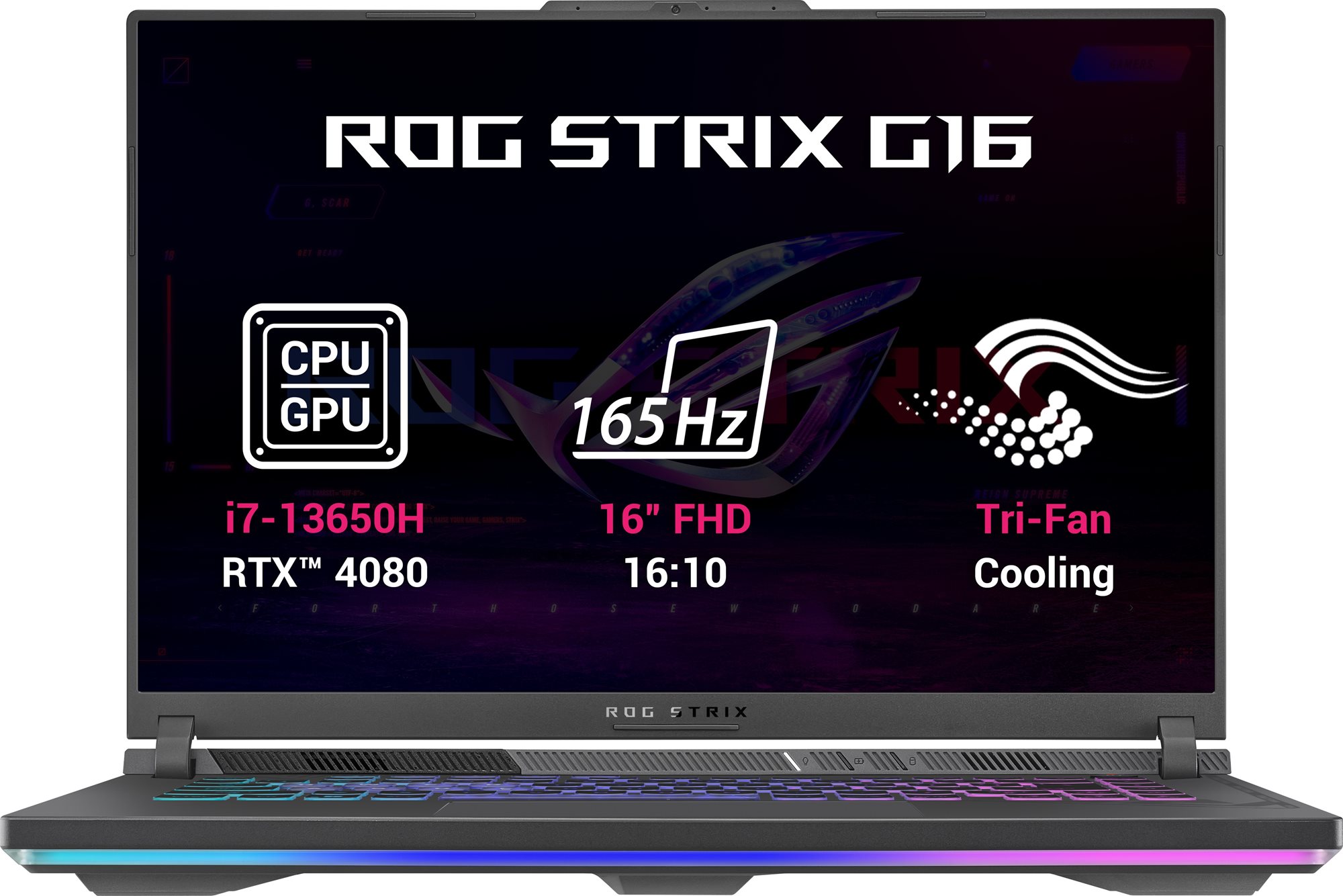 ASUS ROG Strix G16 G614JZ-N3001W Eclipse Gray kovový Herný notebook