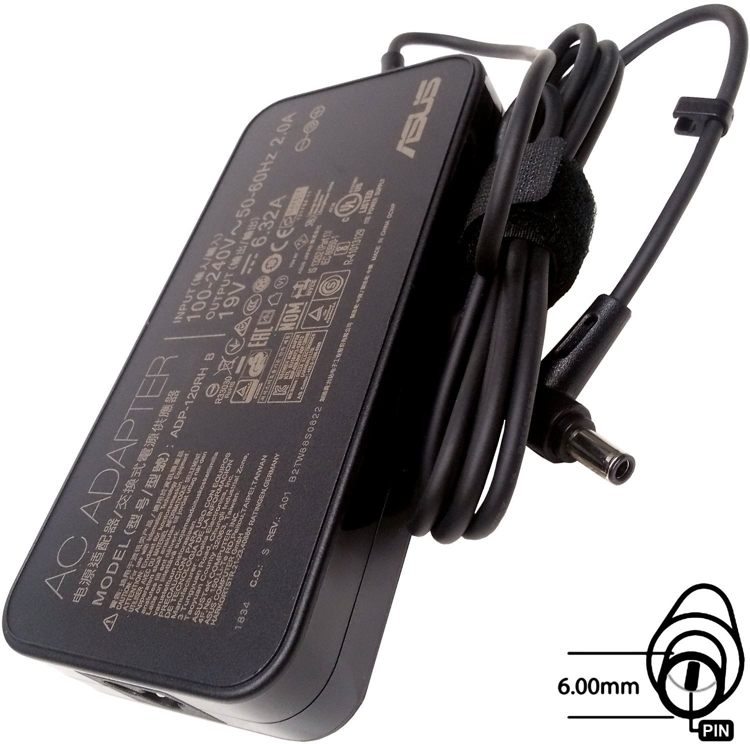 ASUS 120 W 19 V 3P(6PHI) für FX505DD, FX505DY, FX505GD, FX505GE,...