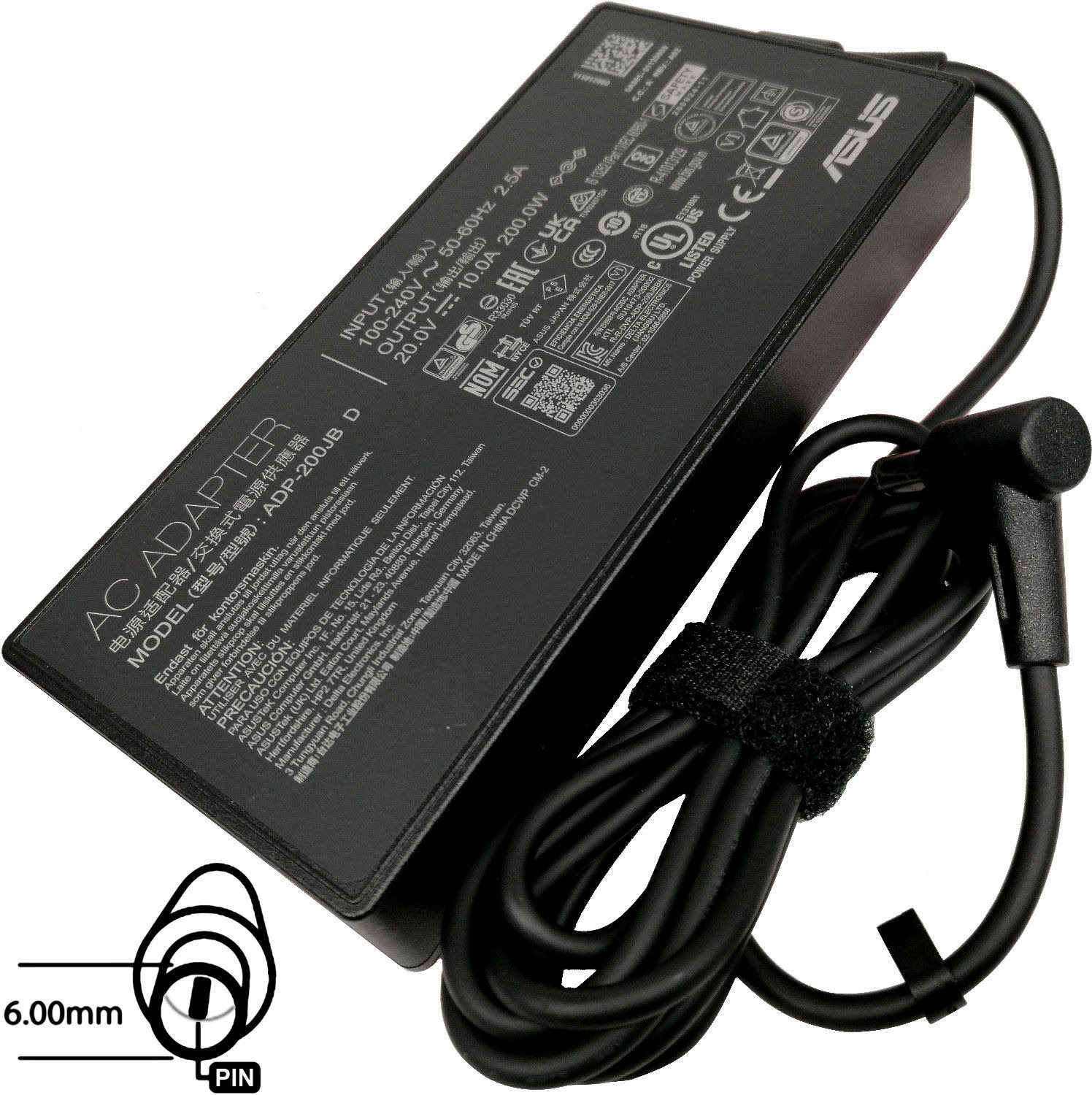 ASUS 200 W 20 V orig. 3P(6PHI) Napájací adaptér