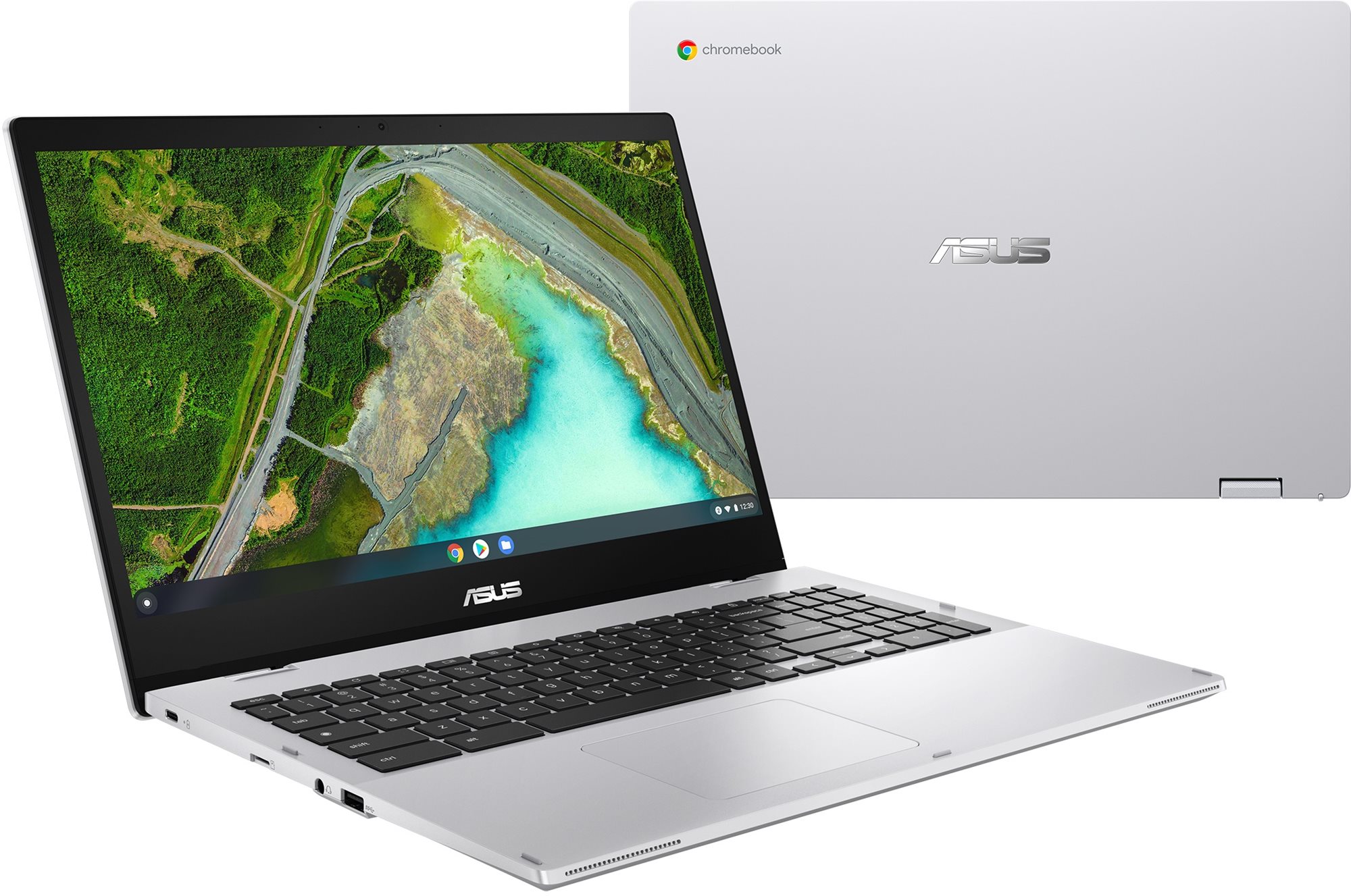 ASUS ChromeBook CX1 CX1500FKA-E80081 Transparent Silver Chromebook