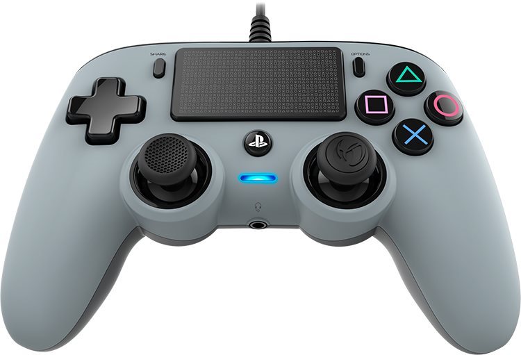 Nacon Wired Compact Controller PS4 - stříbrný Gamepad