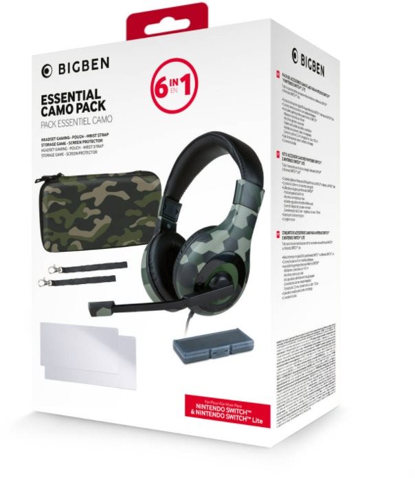 BigBen Essential Pack 6in1 - Nintendo Switch Camo Edition...