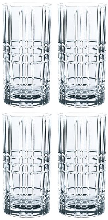 Nachtmann SQUARE Gläser-Set - Hohe Gläser - 4 Stück Glas