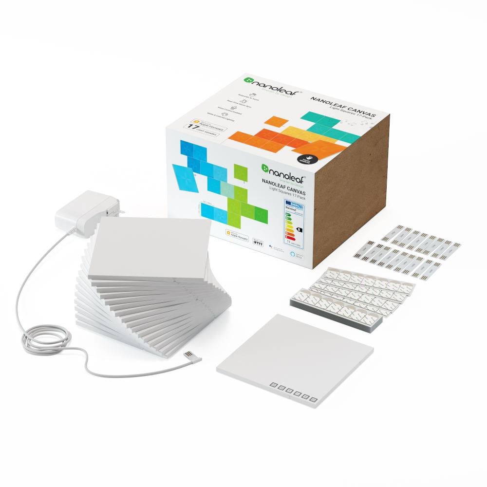 Nanoleaf Canvas Panels Smarter Kit 17 Pack LED svietidlo