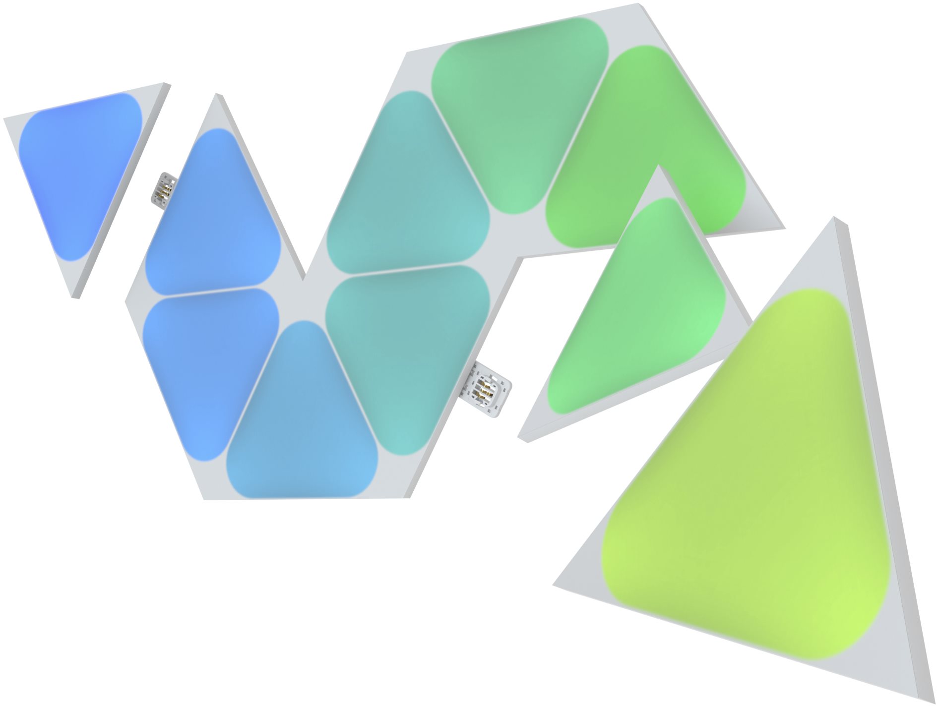 Nanoleaf Shapes Triangles Mini Exp. Pack 10 Pack Modulares Licht