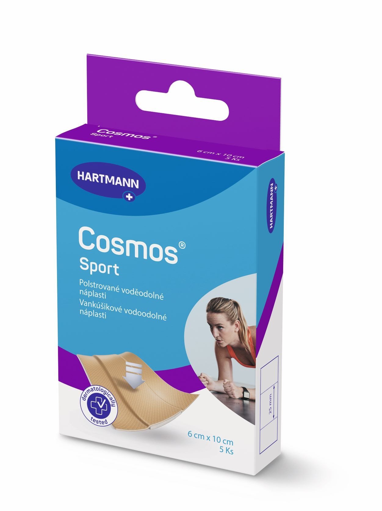 COSMOS Náplasť na šport - 6 x 10 cm (5 ks) Náplasť