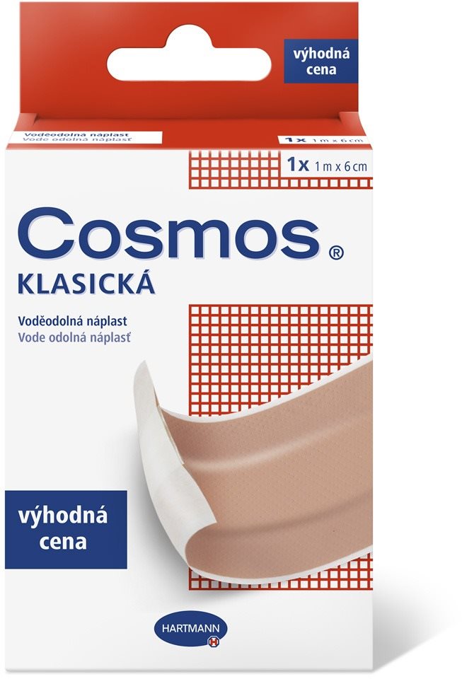 COSMOS Náplast Klasická voděodolná 1 m x 6 cm Náplast
