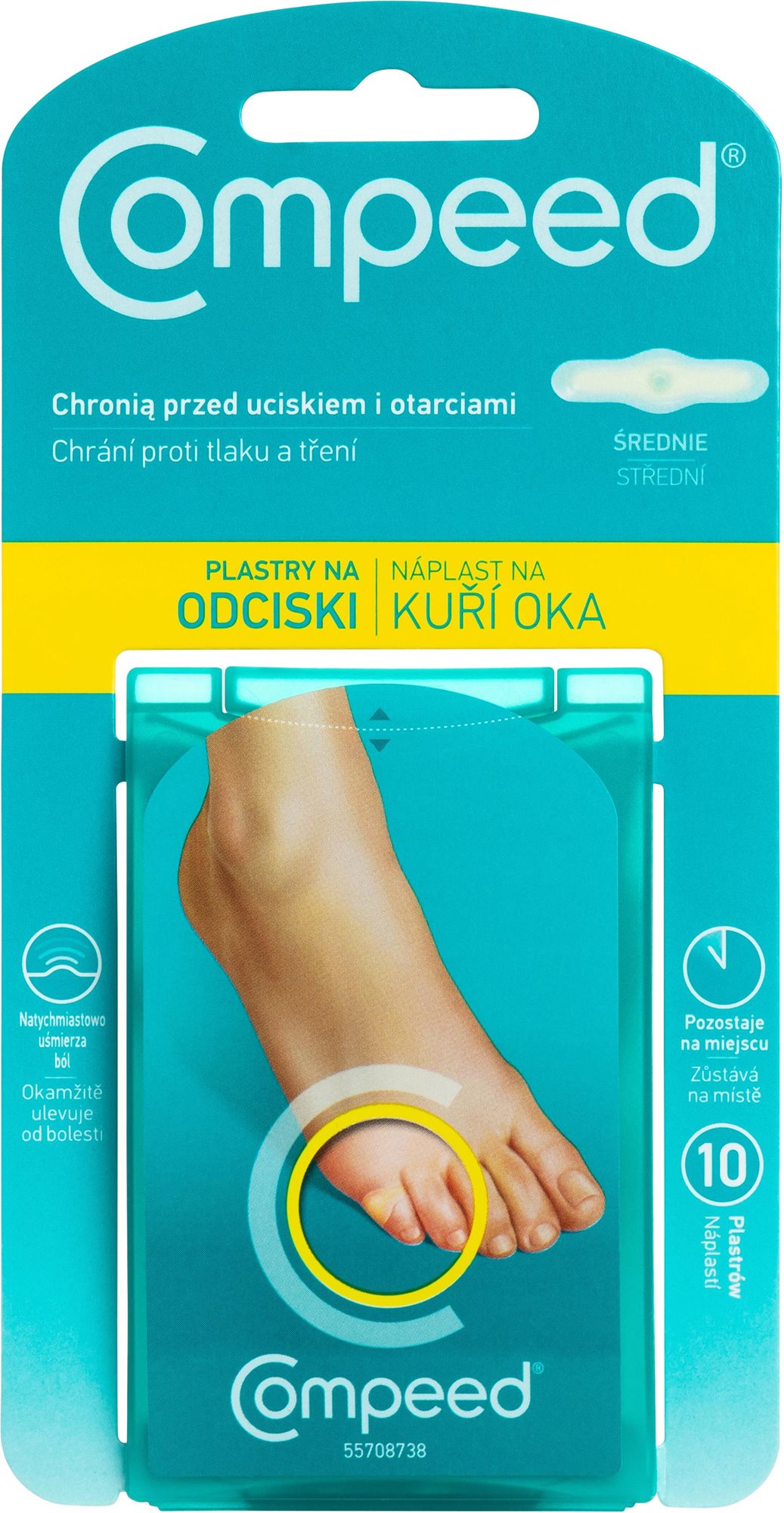 COMPEED, Náplasti na kurie oká, 10 ks Náplasť