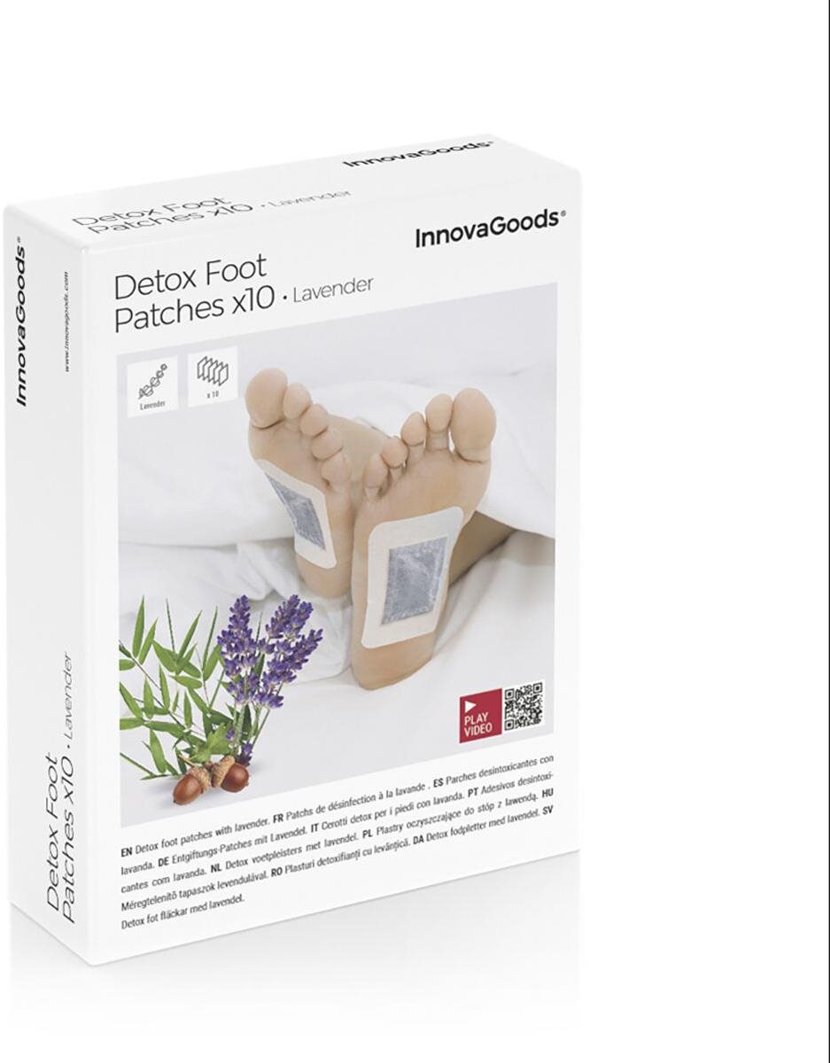 InnovaGoods Detoxikačné náplasti na nohy Levanduľa 10 ks Náplasť