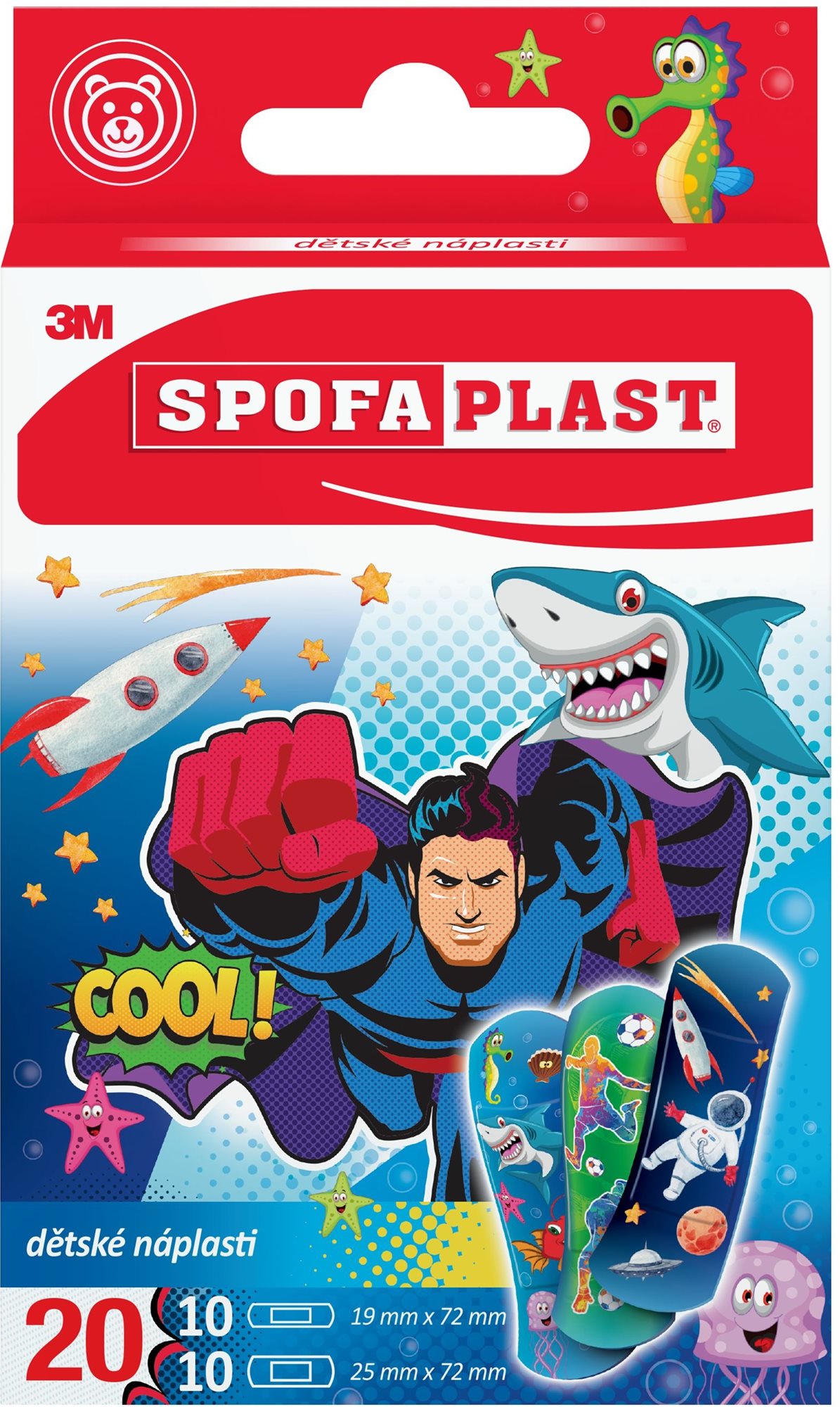 3M Spofaplast 118 Dětské - chlapecký motiv Náplast