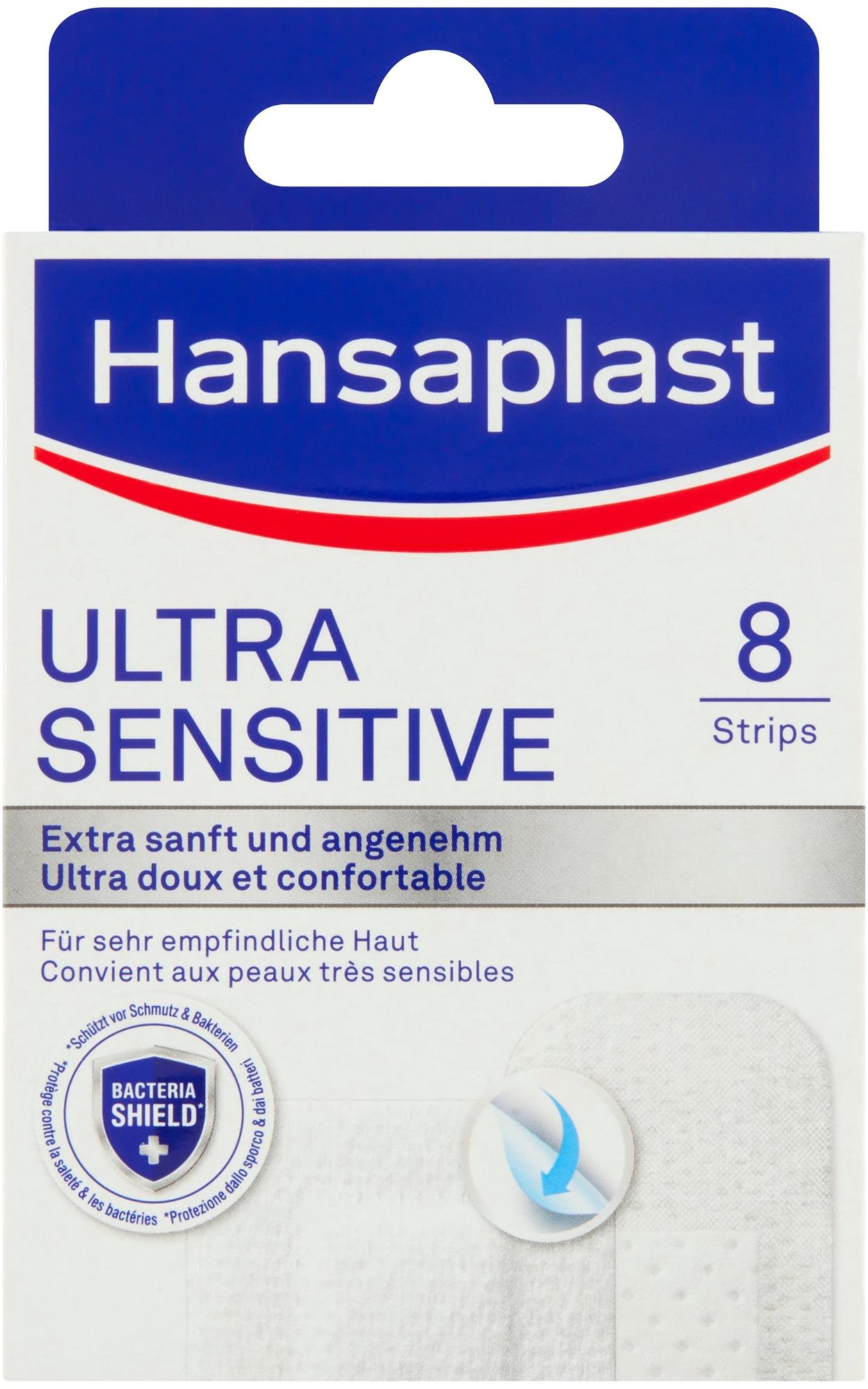HANSAPLAST Ultra Sensitive Silikon (8 ks) Náplast