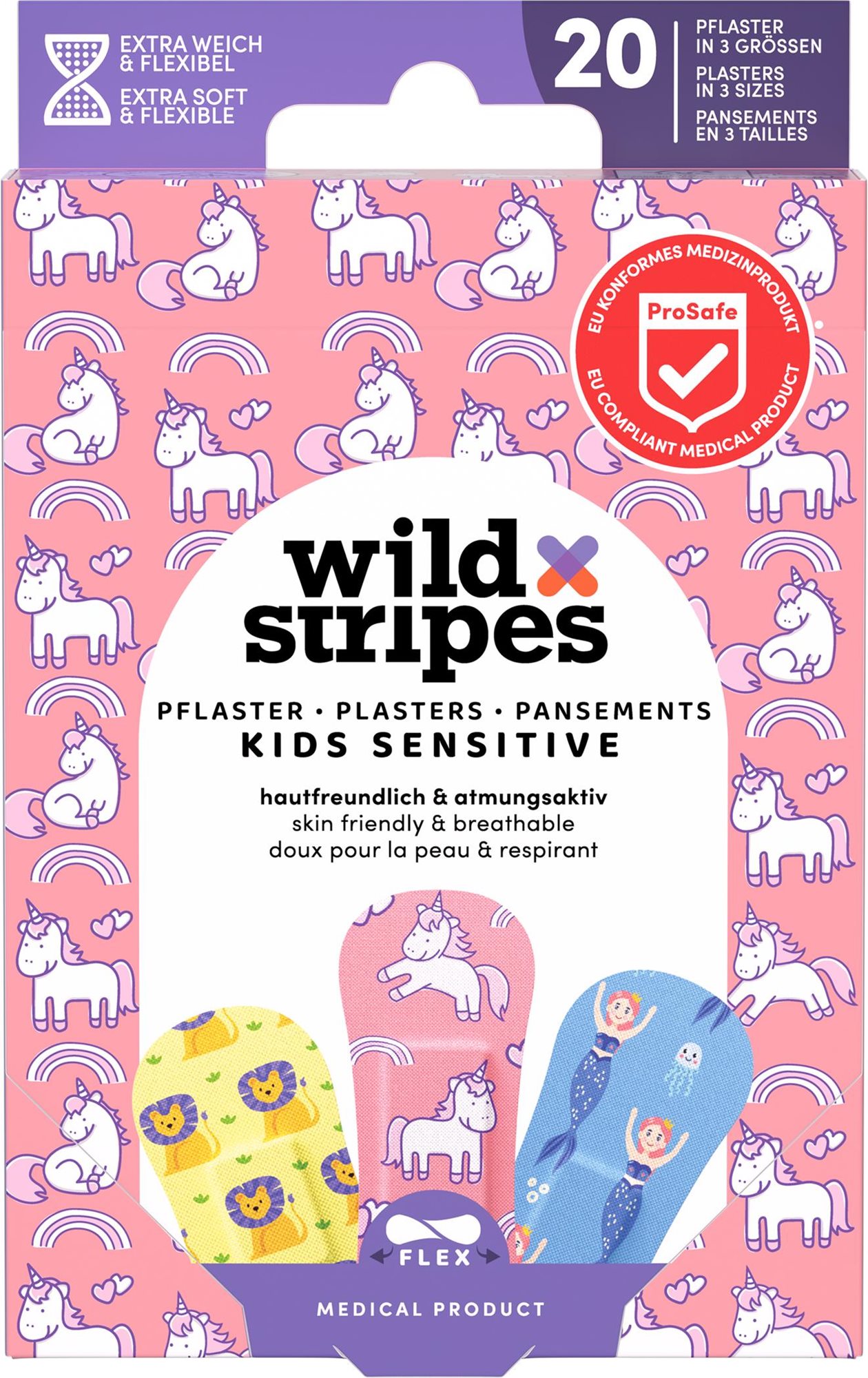 WILD Stripes Kids Fantasy 20 ks Náplasť