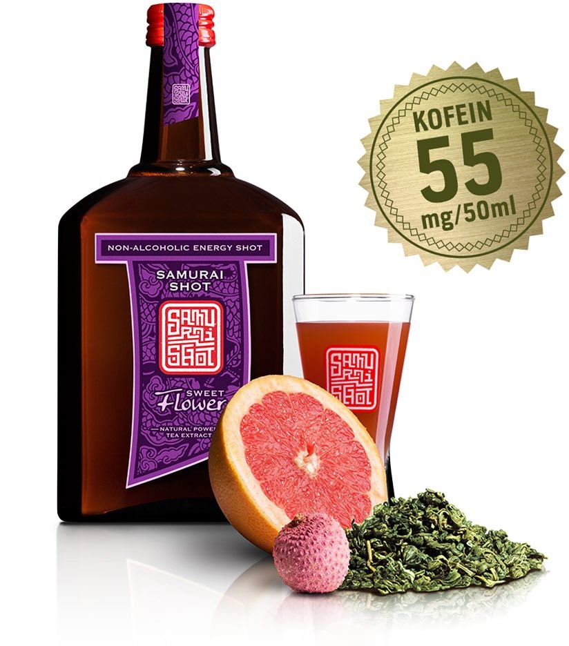 Samurai Shot Sweet Flower nealko 0,5 l Energetický nápoj