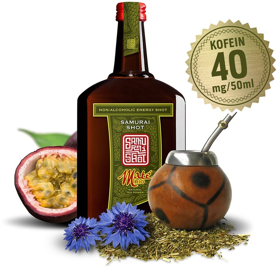 Samurai Shot Maté Rio nealko 0,5l Energetický nápoj
