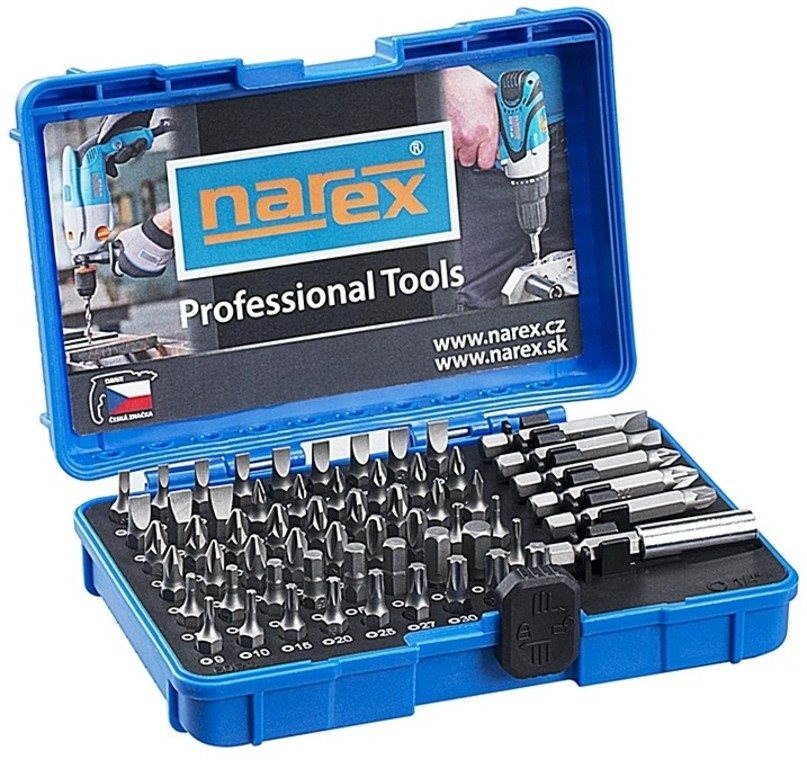 Narex Industrial-CrV 60-Bit Box 60 ks Sada bitov