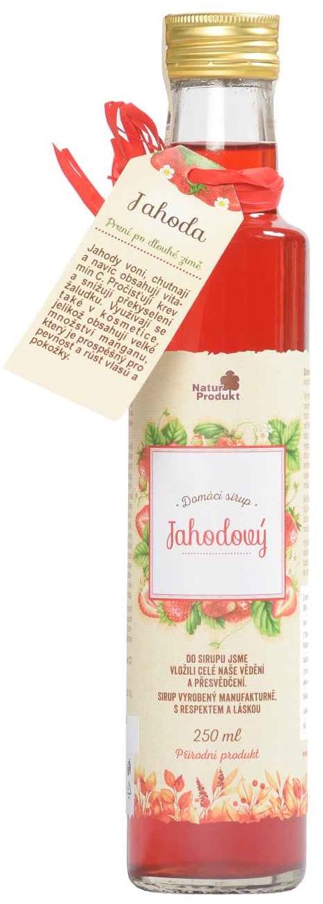Naturprodukt Sirup jahodový CZ 250 ml Sirup