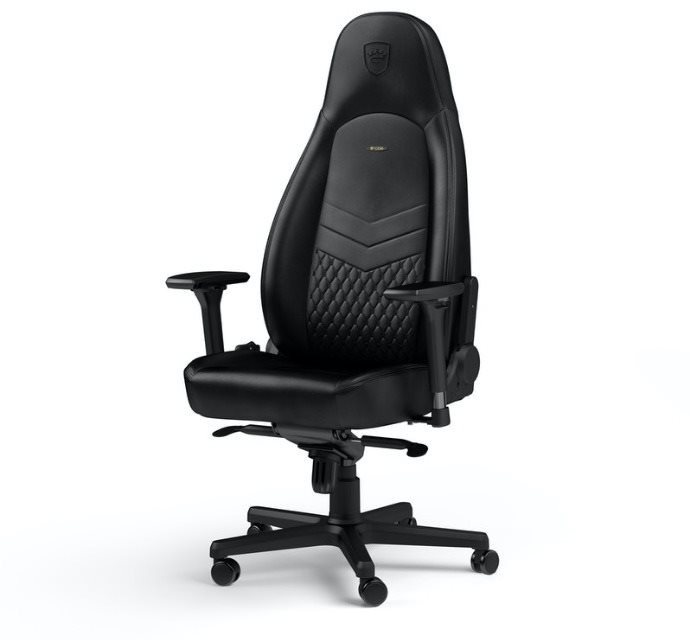 Noblechairs ICON Genuine leather, čierna/čierna Herná stolička