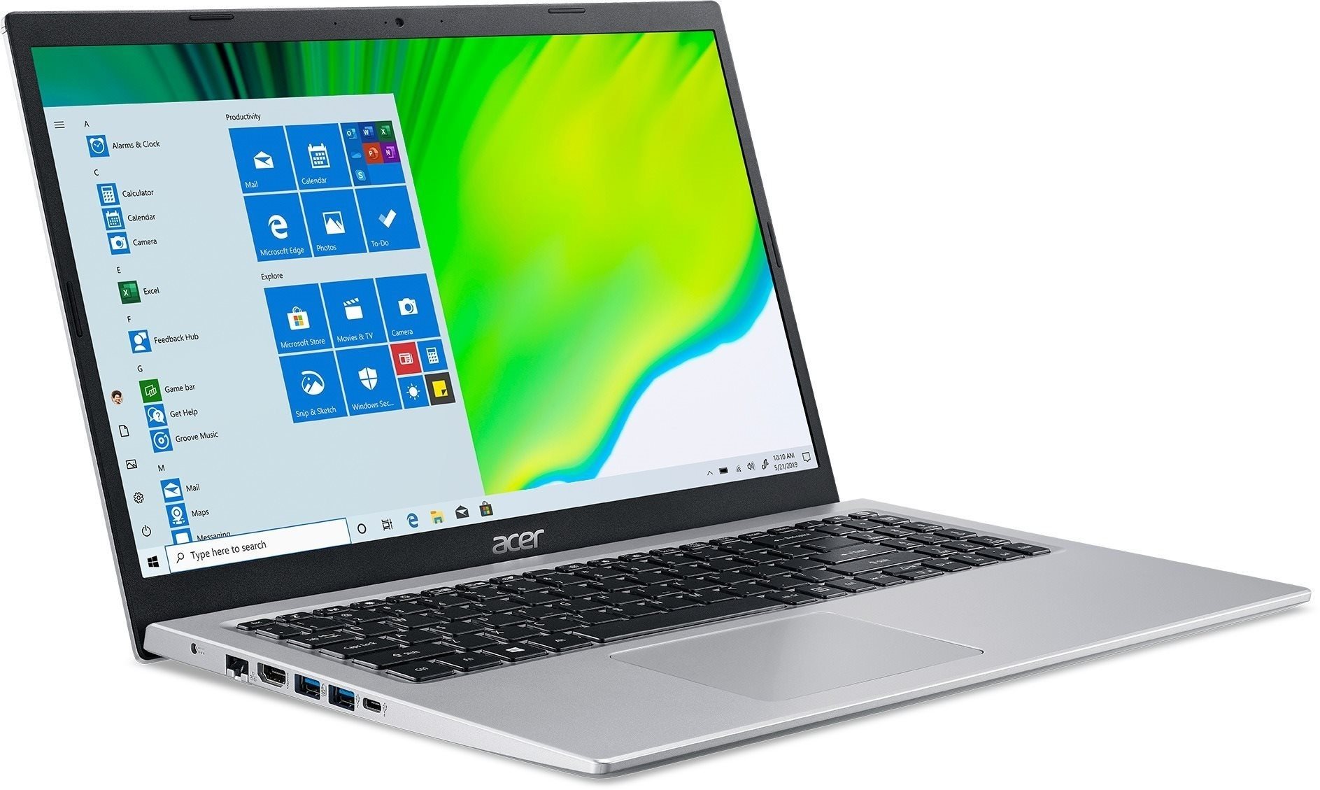 Acer Aspire 5 Pure Silver kovový (A515-56-5744) Notebook