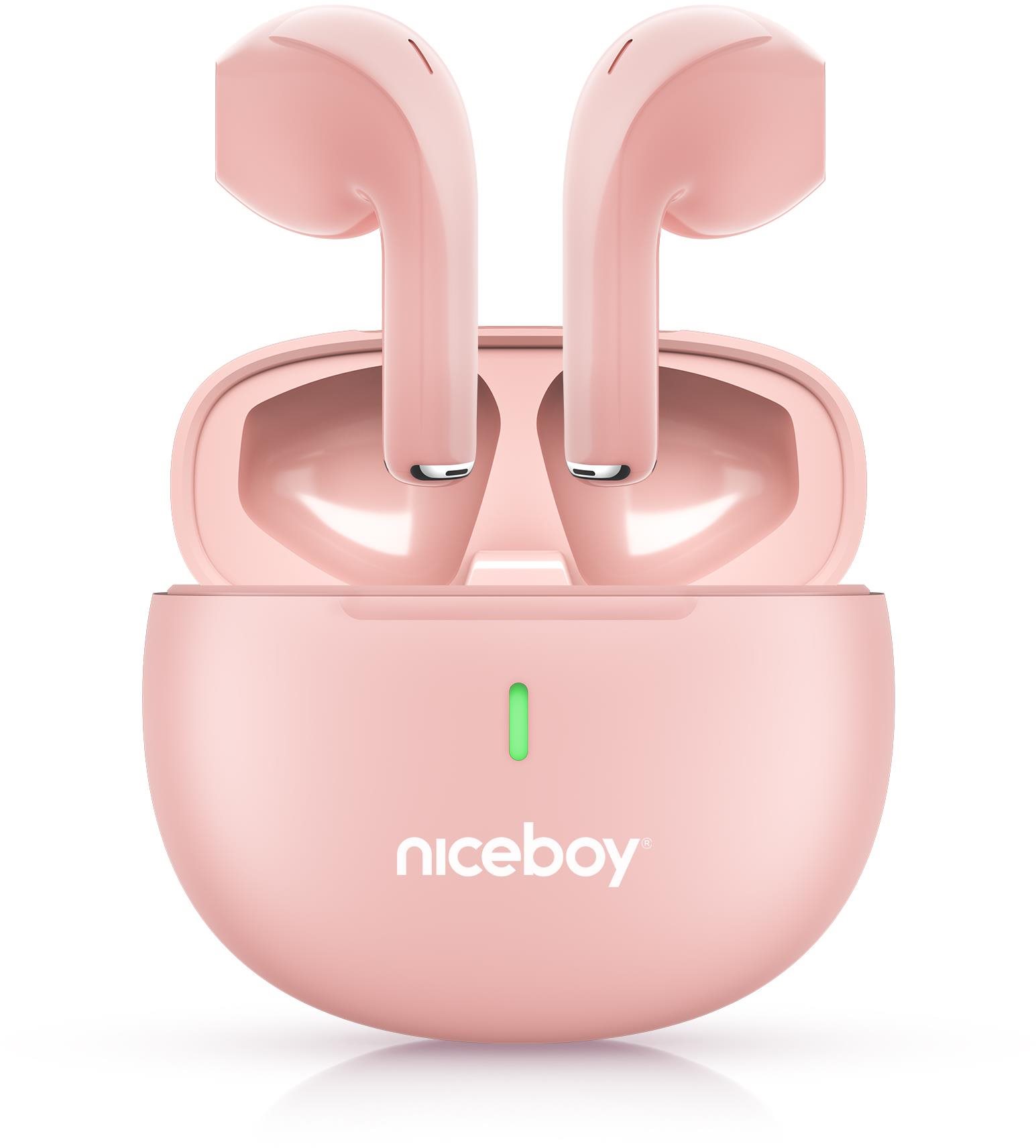 Niceboy HIVE Beans Pop Pink Bezdrôtové slúchadlá