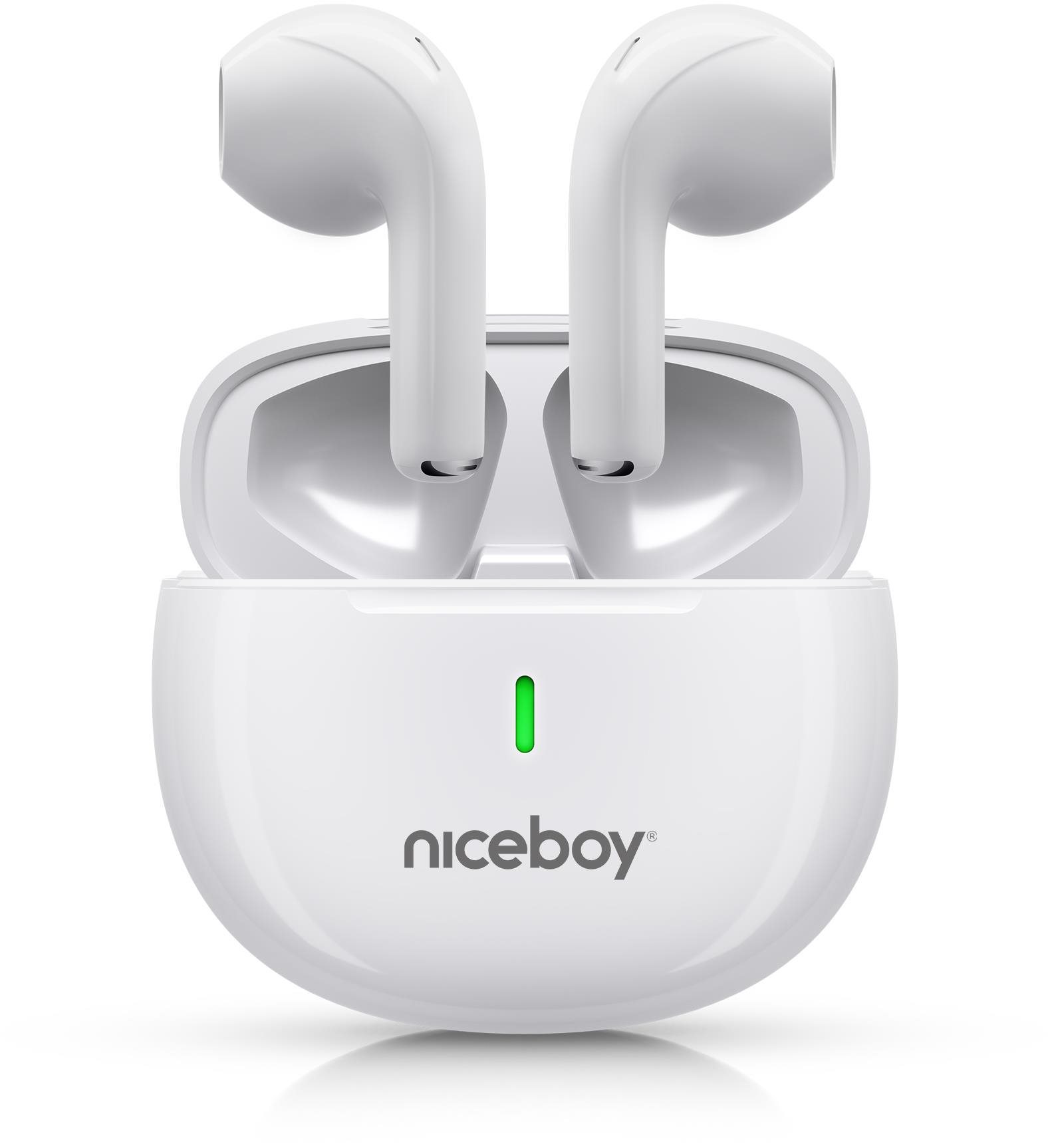 Niceboy HIVE Beans Pop White Bezdrôtové slúchadlá