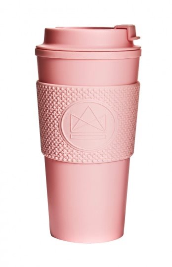 Neon Kactus Wasserdichter Thermobecher 0,45 l rosa Thermotasse