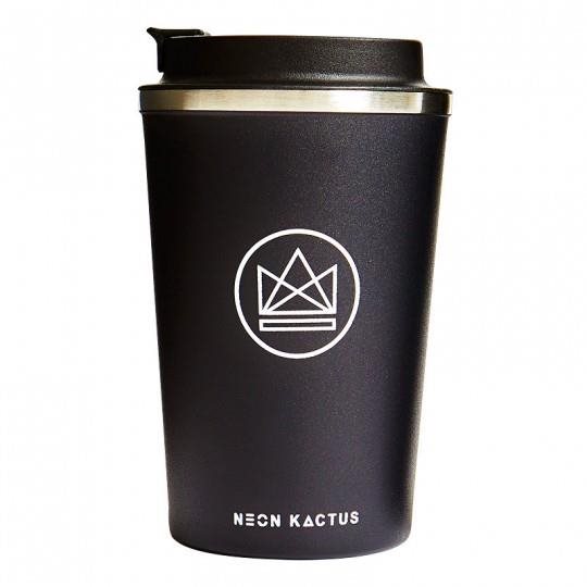 Neon Kactus Dizajnový termohrnček 380 ml čierny Termohrnček