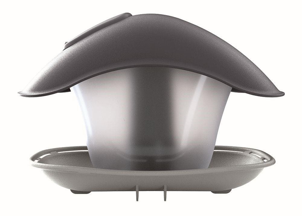 Prosperplast BIRDYFEED SQUARE sivý kameň 24,8 cm Krmítko pre vtáky