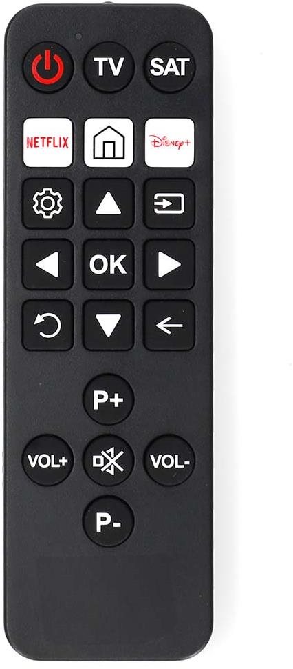 NEDIS TVRC23SNBK időseknek Távirányító
